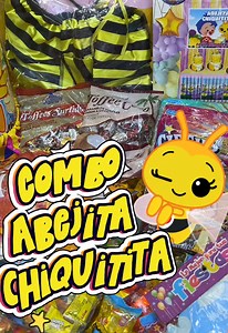 Combo fiesta abejita chiquitita de 36 sorpresas por $50🐝✨💕 #abejita #combo #fiesta #importadoramonis #viralvideos