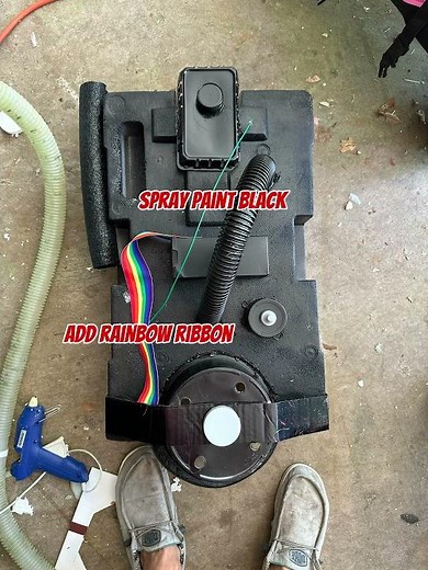Let’s build a ghostbusters proton pack from household materials #ghostbusters