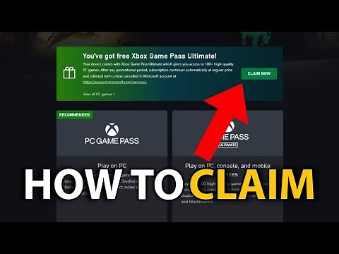 How To Claim Xbox Game Pass Free for everyone