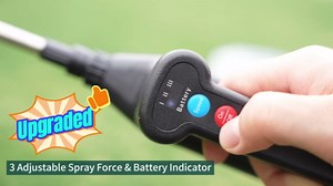 VAXMAY Battery Powered Sprayer 3.2 Gallon, Backpack Sprayer with 3 Adjustable Forces, Battery Indicator, 5 Mist Nozzles, 41" Retractable Wand, USB Rechargeable Garden Sprayer for Weed Lawn Yard