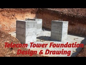 Telecom Tower Foundation Design & Drawing
