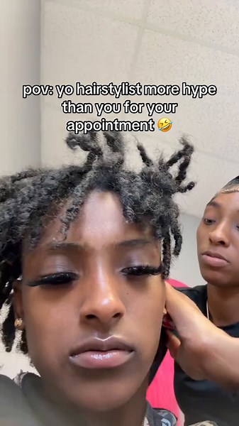 HAIRSTYLIST:@JAVAA😍 MY HATHAIRSTYLIST BETTER THAN URSSS 🤣🤣🔥 ##fyp #sisters #otm #ohthatsmyaa #princessjavaa #memphis #lit #hairstylist