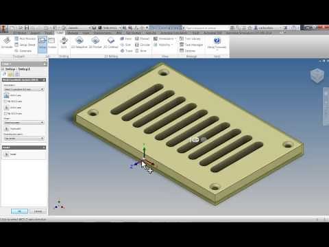 Inventor HSM Express—Introduction to Creating a New Job