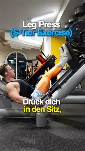 Leg Press richtig ausführen (S-Tier Exercise) #Shorts