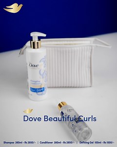 Your ultimate hydration kit to keep those curls beautiful. Drench your curls in a surge of moisture and nourishing ingredients for smooth, bouncy, shiny curls with every use with Dove Beautiful Curls Range. #DoveLK #Dove #SelfCare #HairCare #HairEssentials #HairNourishment #DoveCurls | Dove