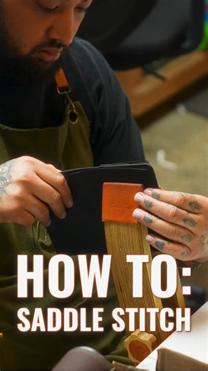 What is saddle stitching? {0} | rose_anvil