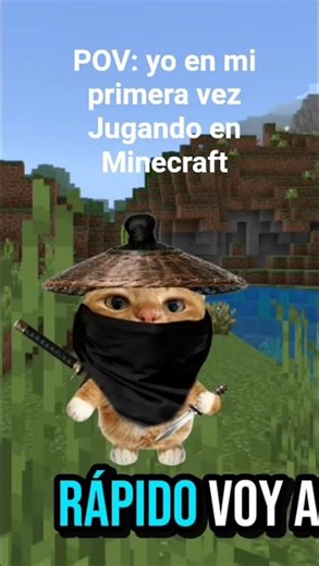 yo mi primera vez jugando Minecraft 😂