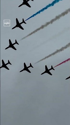 Trump and King Charles Watch Red Arrows Flypast at Windsor Castle