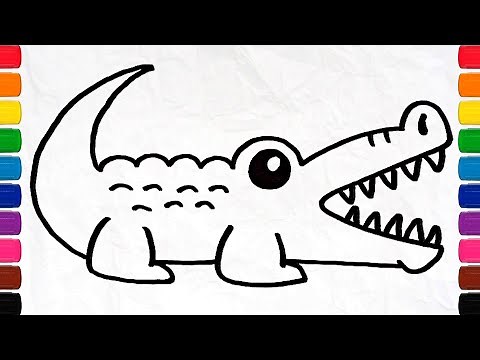 How to Draw a Crocodile Step by Step | Drawing for Kids | Cute Crocodile Drawing