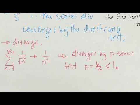 Comparison Tests for Convergence or Divergence