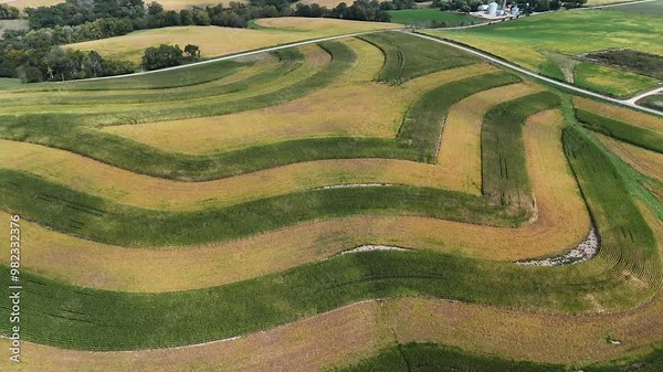 Contour Farming is a practice that involves performing farming across a field's slope. This includes tilling, planting, and cultivation. Contour farming is most effective for reducing soil erosion.