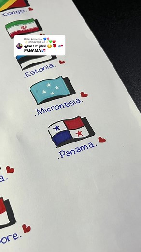 Simple Draw Panama Flag Tutorial