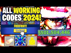 *NEW* ALL WORKING CODES FOR BLOX FRUITS IN 2024! ROBLOX BLOX FRUITS CODES