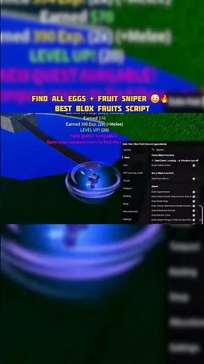 BEST NO KEY BLOX FRUITS SCRIPT! 🥚 (Find All Eggs, Auto Collect & Fruit Sniper) #roblox #bloxfruits