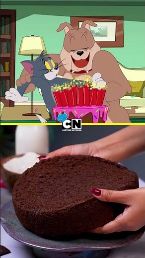 كعكة شوكولاتة على طريقة توم وجيري 🥮🍫 قائمة طعام #كرتون_نتورك مع ‪@fatafeat‬