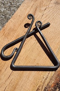 Hand-forged Metal Dinner Bell: Rustic Farmhouse Decor - Etsy