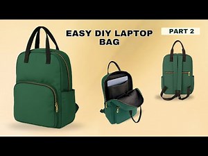 DIY Laptop Backpack – Step-by-Step Sewing Tutorial (Part 2)