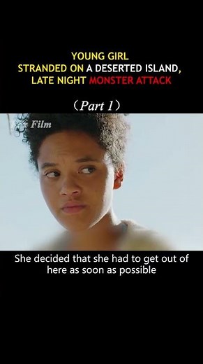 （1/3）BEAUTIFUL WOMAN STRANDED ON A DESERTED ISLAND, USING SHARKS AS BAIT TO FIGHT UNKNOWN CREATURES