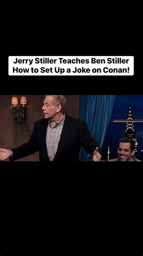 Jerry Stiller Teaches Ben Stiller How to Set Up a Joke on Conan! Part 7 | Entertainment Stories