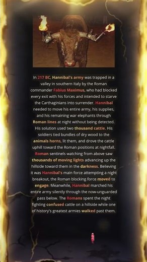 Romans Chased Cows All Night While Hannibal Escaped