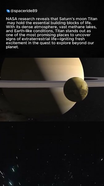 NASA Discovers Titan May Hold Life’s Building Blocks #space