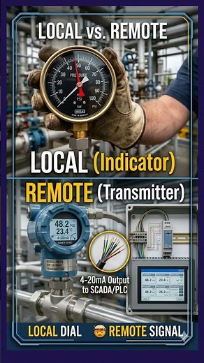 Pressure indicator VS Pressure Transmitt