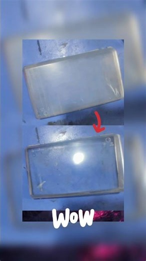 DIY Headlight Restoration: Cloudy to Crystal Clear in 5 Min #polish #restoration