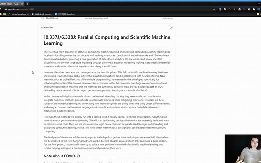 [英文字幕] MIT 18.337J 6.338J Parallel Computing and Scientific Machine Learning