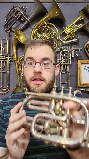 Unusual Enharmonic Cornet with Compensating Valve Design