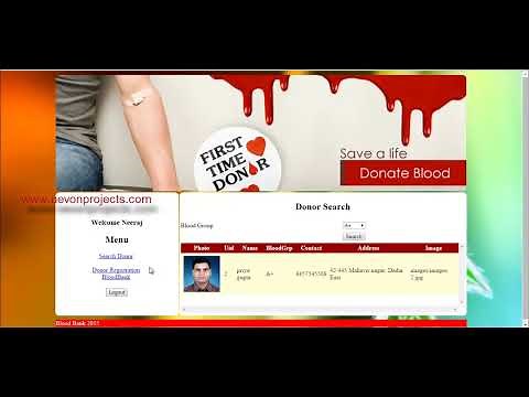 Online Blood Bank System