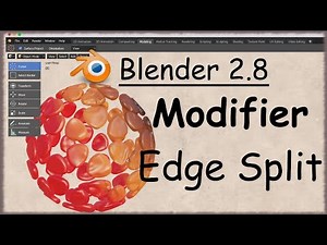 Blender 2.8 Modifier tuto français - Edge Split (Episode 12)