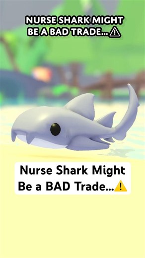 Nurse Shark Might Be a BAD Trade...⚠️ #roblox #adoptme