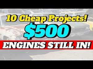 10 Classic Cars With Engines Still Inside! Starting at just $500 - Some Even Run!