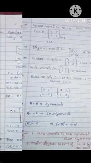 class-12 maths chapter 3 matrices 2025- 26 #formula #list