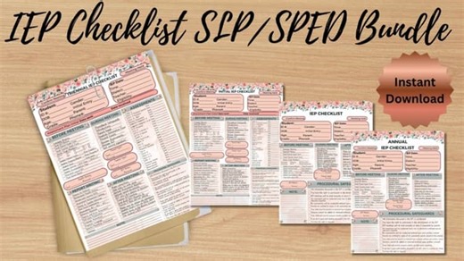 IEP Checklist SLP Bundle
