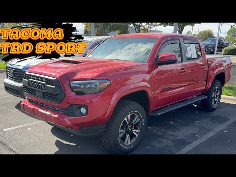 2019 BARCELONA RED METALLIC TOYOTA TACOMA 4WD TRD SPORT