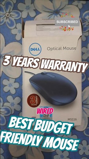 Best Dell Mouse Under 300 | Dell Wired Mouse - MS116 - Black #shorts #ytshorts #mouse #dell