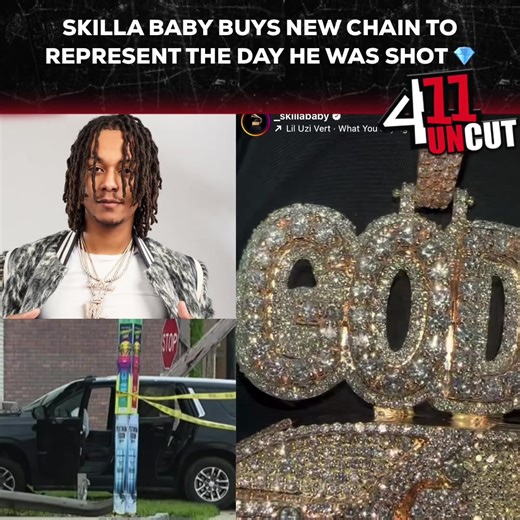 Gang, #SkillaBaby chose to celebrate life with his new “God’s Favorite” chain. Thoughts? #411Uncut #411WithNellaD