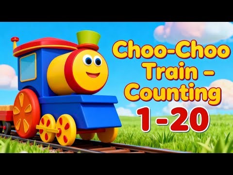 Choo-Choo Train Teaches Counting 1–20 Fast (Cute Animation)