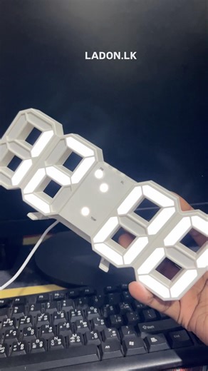 3D Digital Clock ⏰ | ladon.lk