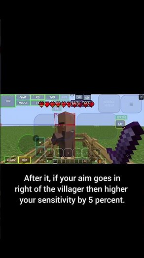 How to make your perfect sensitivity in minecraft #minecraft #youtube #gameplay #useful #shorts