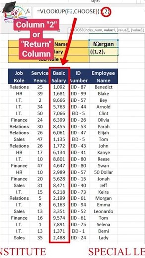 VLOOKUP Explained in 60 Seconds 😳 (Easy Method)