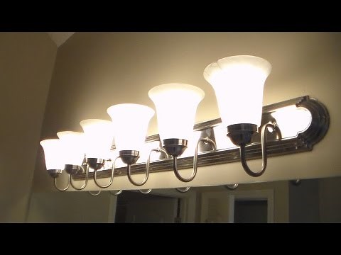 How to replace bathroom lighting