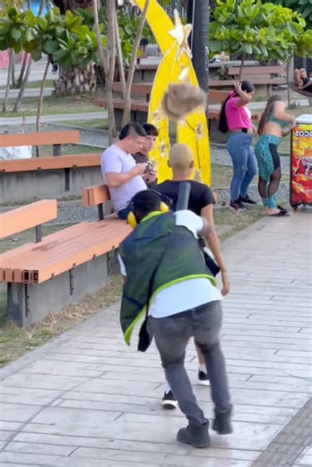 Her Wig Blows Off in Hilarious Prank Video