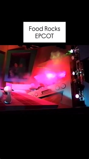 Food Rocks marked a bold tonal shift inside The Land pavilion at EPCOT. Replacing Kitchen Kabaret, the attraction leaned into the attitude of the 1990s, using rock music parodies and exaggerated audio animatronic fruits and vegetables to deliver its nutrition message. The show was loud, fast, and intentionally over the top, featuring characters like Fūd Wrapper and the Peach Boys. While the message remained rooted in healthy eating, the presentation reflected a new era at EPCOT, one that favored