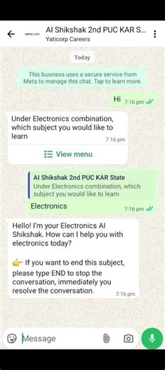 2nd PUC – Electronics Concept Explanation Demo using AI Shikshak