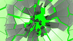 ガラスひび割れ