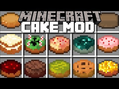 Minecraft CAKE MOD / SURVIVE THE CAKE VILLAGE FESTIVAL WITH THESE CAKES!! Minecraft