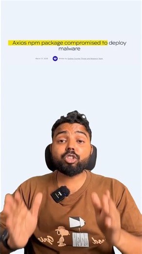 This Axios Update Could Be Dangerous 😳 #ai #facts #nextgenai #technews