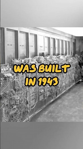 💻 The first computer was built in 1943 — it filled an entire room! 🖥️ #DidYouKnow #TechFacts